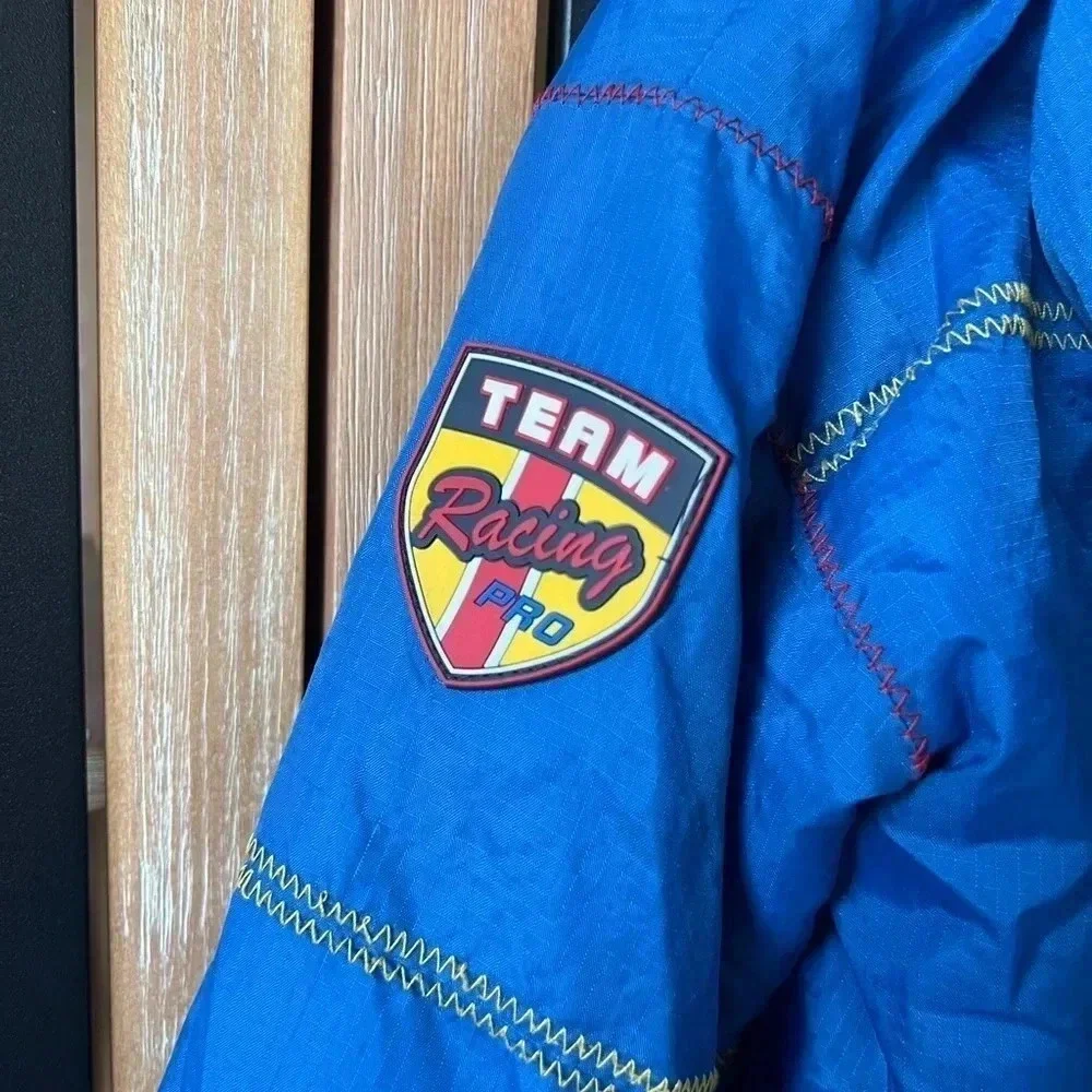 Vintage NASCAR jacket toddler boy pit crew embroidered puffer fast cars racing